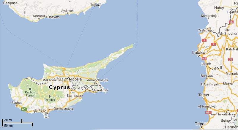 Picture: Map of Cyprus