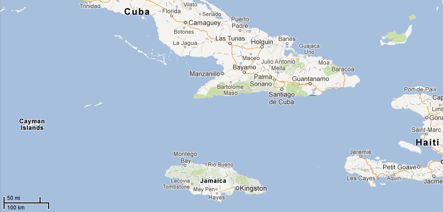 Picture: Map of Cayman Islands