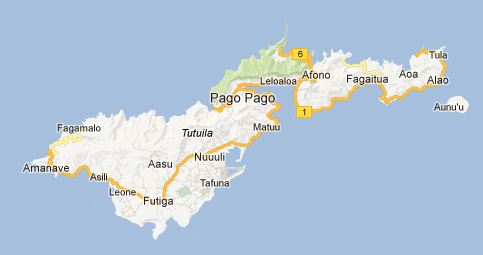 Picture: Map of American Samoa