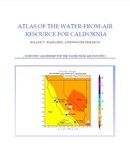 Picture of the cover: Atlas of the Water-from-Air Resource for California