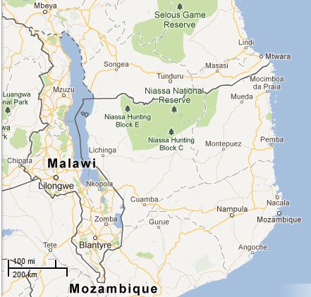 Picture: Map of Malawi