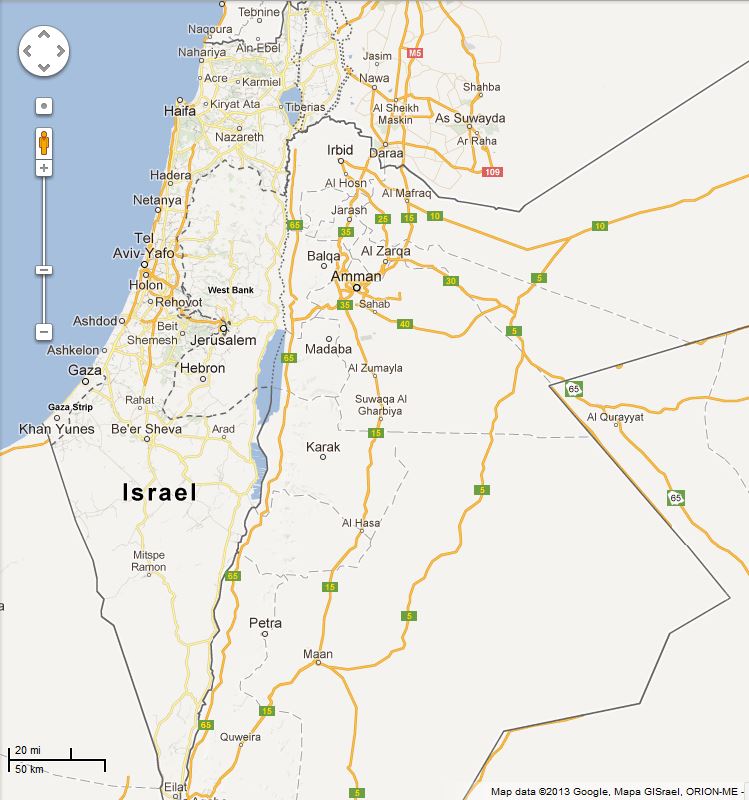 Picture: Map of Israel