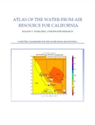 Picture of cover of the Atlas of the Water-from-Air Resource for California