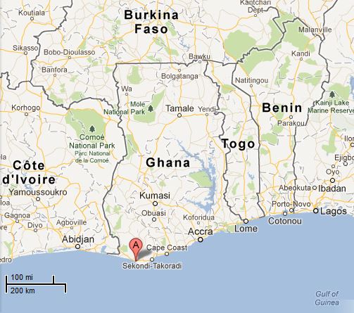 Picture: Map of Ghana
