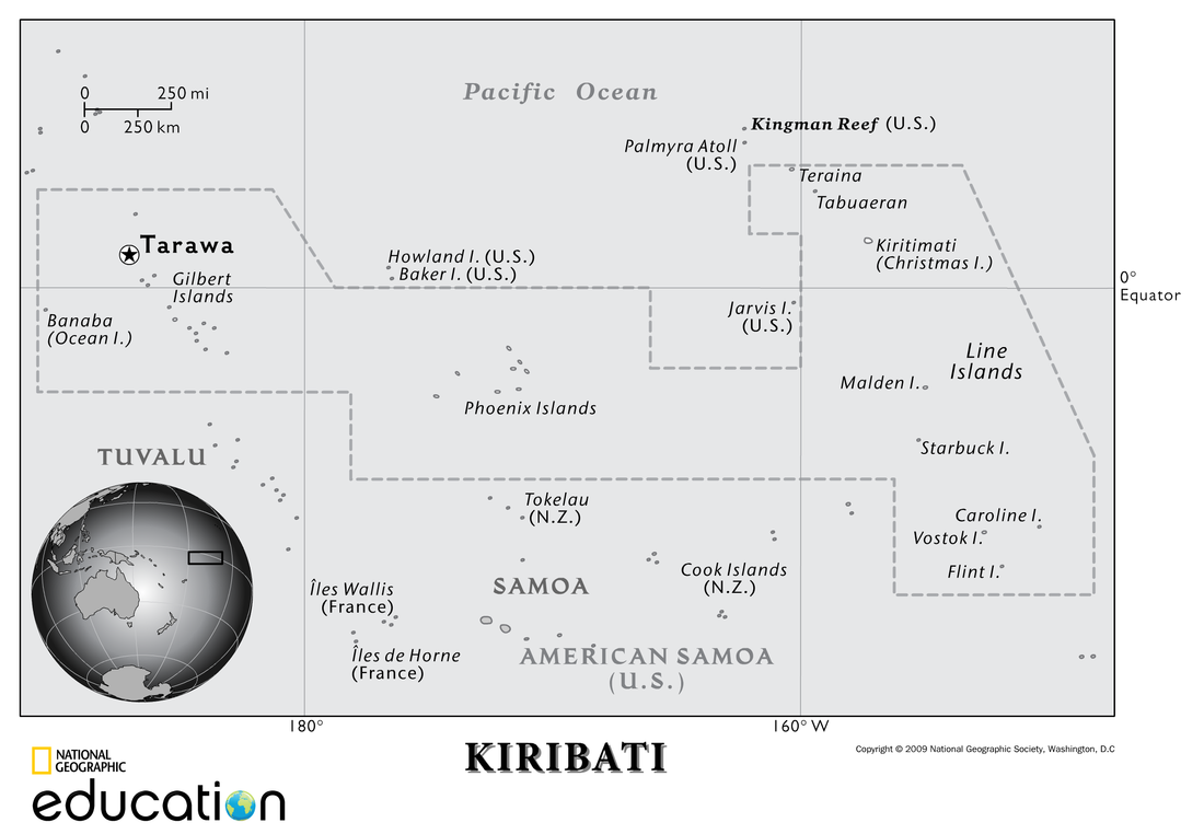 Picture: Map of Kiribati