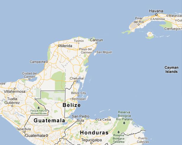 Picture: Map of Belize