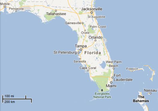 Picture: Map of Florida
