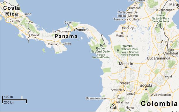 Picture: Map of Panama