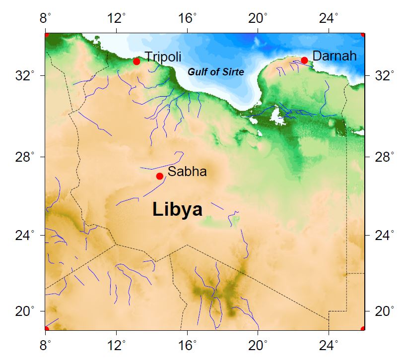 Libya location map